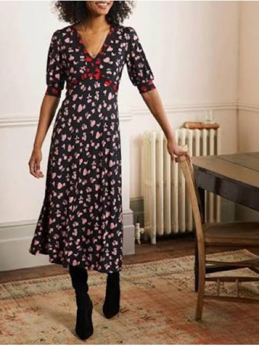 Boden Eva Jersey Midi Dress 8R